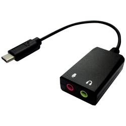 VALUE Adapter USB Typ C - 2x 3,5mm Audio, ST/BU, 0,13 m 12.99.3213