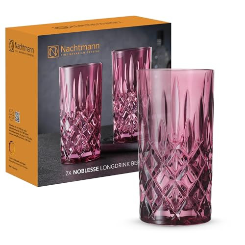 Nachtmann Noblesse 2-delige set longdrinkglazen Berry, 395 ml