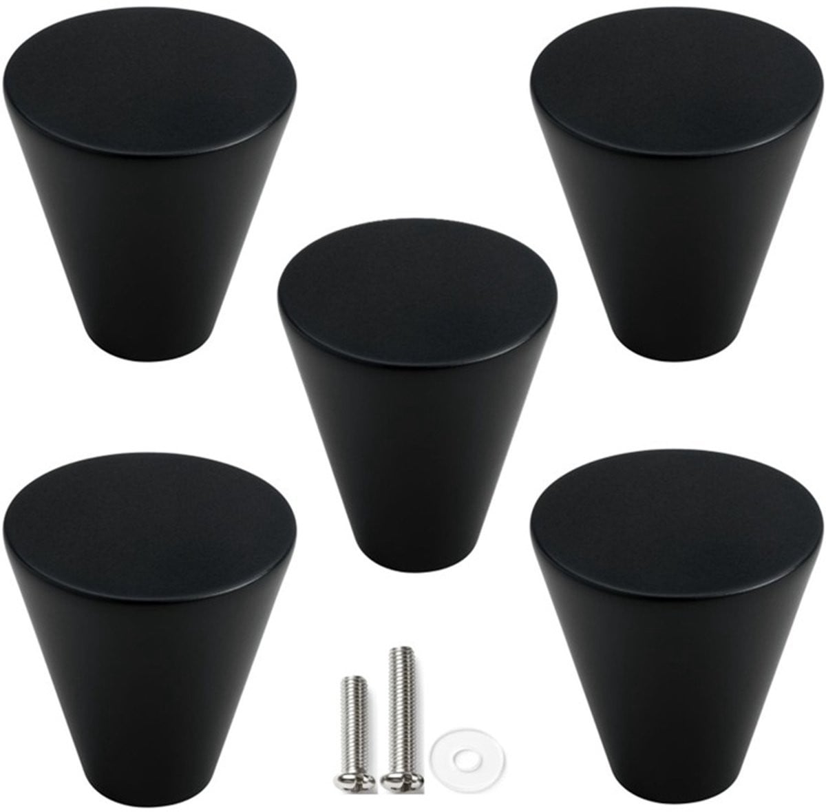 MSQDESIGN Kastknop zwart, Metaal, 5 stuks