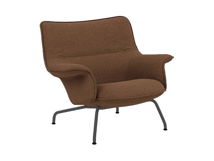 Muuto Fauteuil bas Doze Hearth 4-anthracite/black