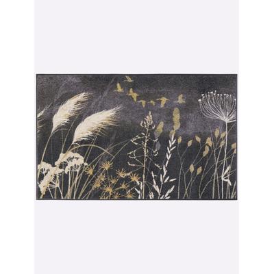 Fußmatte Gr. 4, grau (anthrazit, natur), B:75cm H:7mm L:120cm, Kunstfaser, Polyamid, Teppiche, Fußmatte