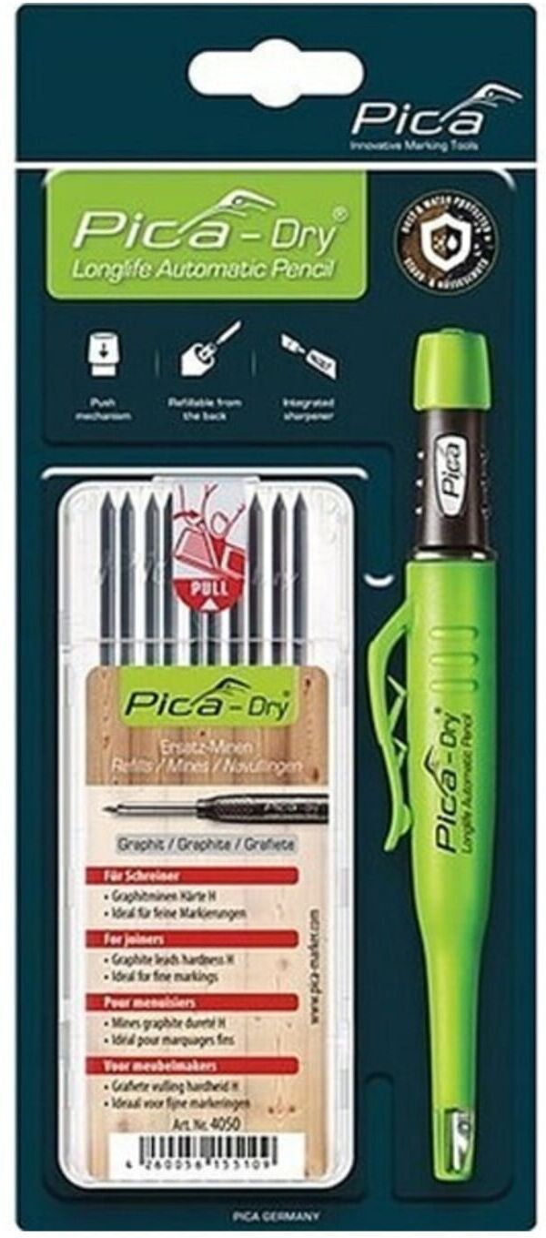 Bau-/Tieflochmarker Pica-Dry+Minenset Farbe graphit +Minenset 4000 871 360 PICA (30405)