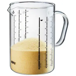 GEFU Messbecher Meti 1000 ml Glas Transparent Klar 1 l