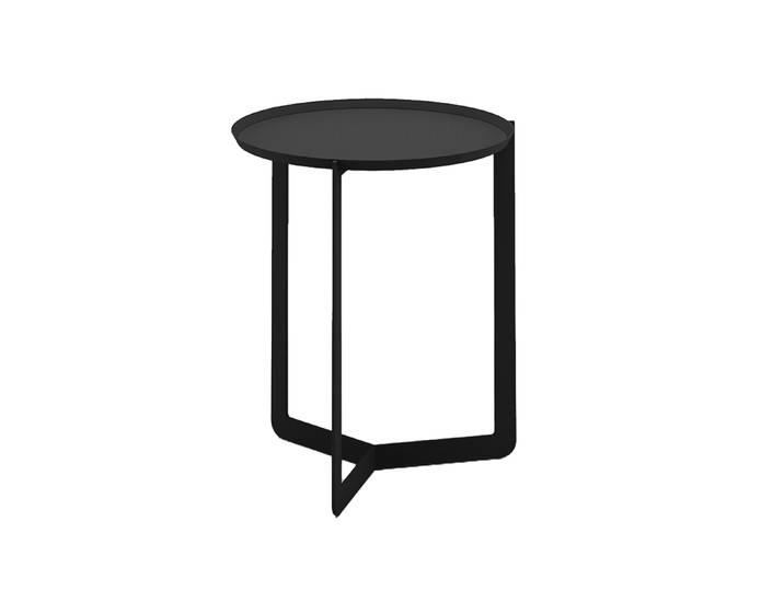 MEME DESIGN table basse ROUND 1 (Noir - Métal)