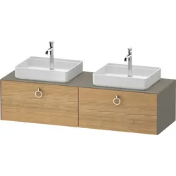 Duravit White Tulip Konsolenwaschtischunterbau wandhängend Natur Eiche & Stein Grau Matt & Seidenmat WT4891BH5920010