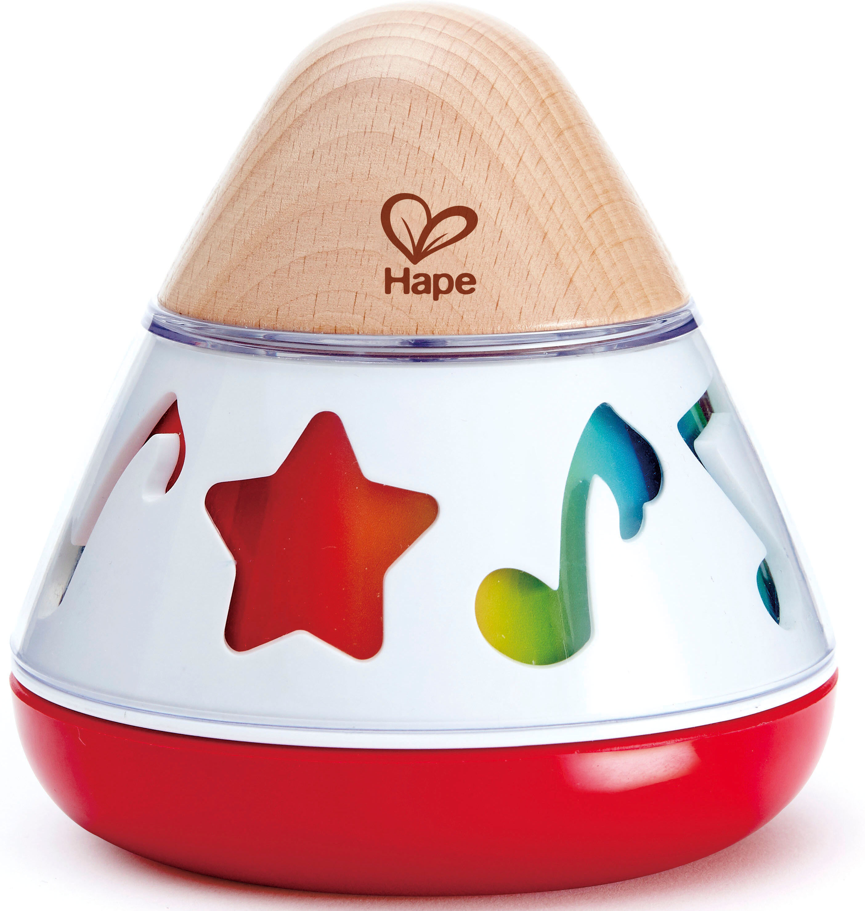 Kreisel HAPE "Musikkreisel", bunt, Kreisel, KinderH:10cm Ø:11cm, Kreisel, H:10cm Ø:11cm