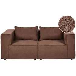 MODULSOFA 2-Sitzer Braun Bouclé Axebo
