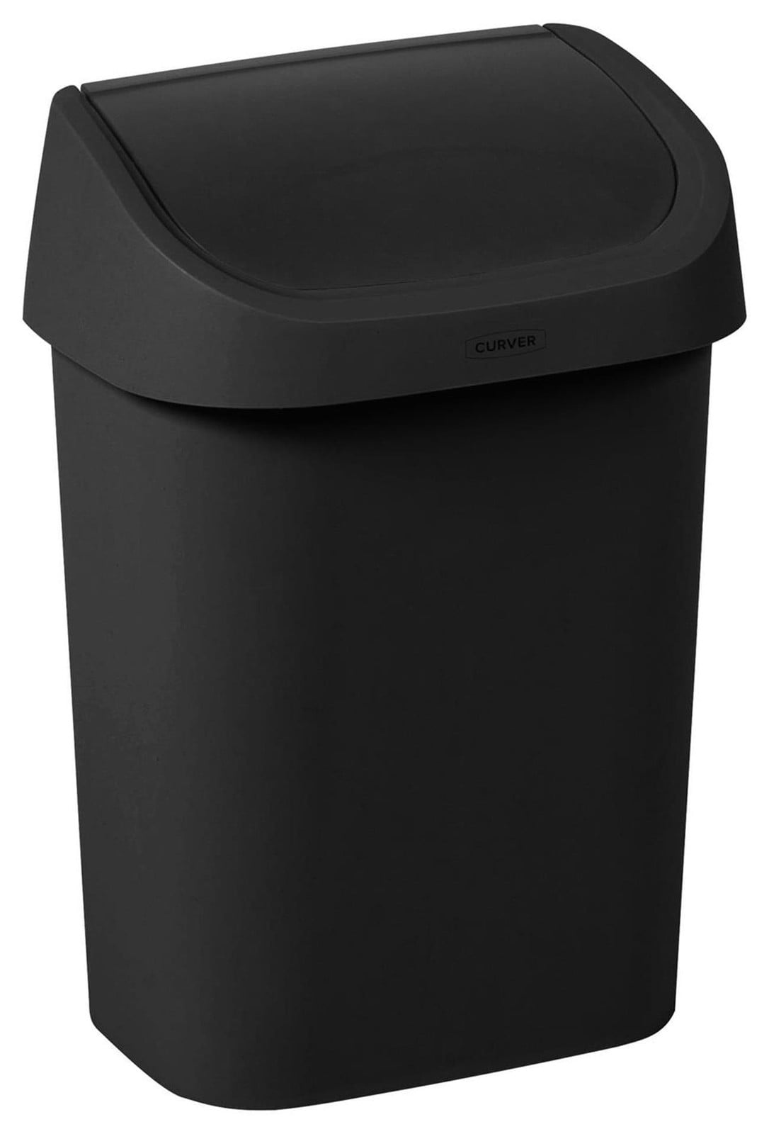 Curver Mistral Swing Vuilnisbak, 9 liter, zwart, kunststof