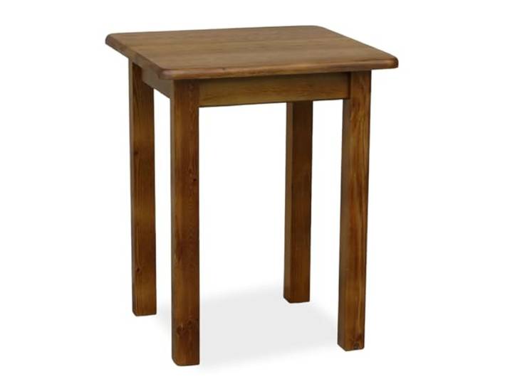 Metdrew Holzküchentisch Kiefernholz Tisch für 2 Personen Kleiner Tisch Wohnzimmertisch Esstisch aus Holz Tischplatte mit abgerundeten Kanten Maße: 60x60 Farbe: Rustikale Eiche