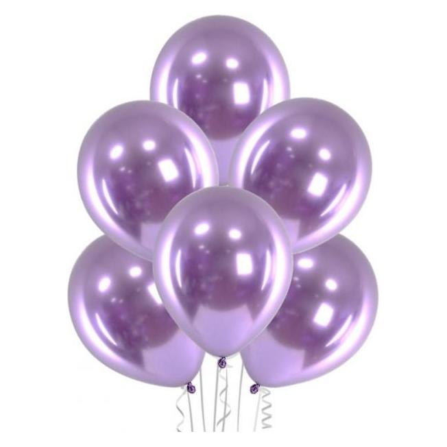 Belbal Chrome-Ballons Violet / Purple 50 Stück 33cm in Öko-Qualität (50x) (GS12-014-50)