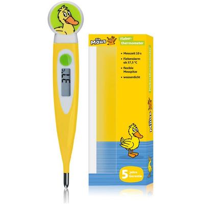 Bresser 10331 - DieMaus, Kinder-Fieberthermometer im Enten-Design, digital, wasserdicht
