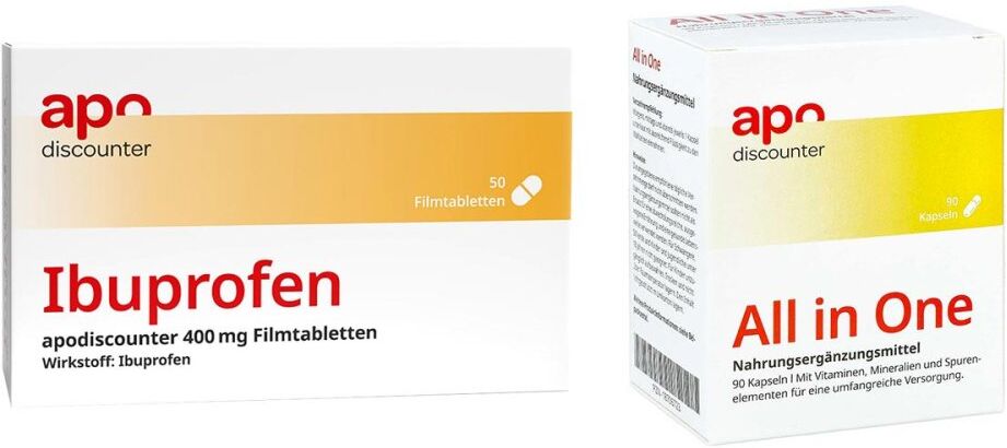 apodiscounter Schnupfen Sparset - Ibuprofen + All in one Kapseln