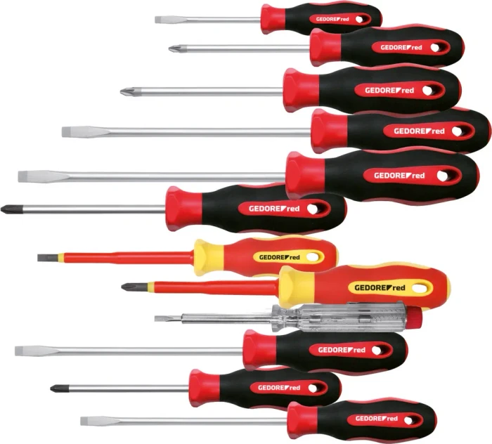 GEDOREred Schraubenausdreher-Set R38002012 3301273 12-teilig
