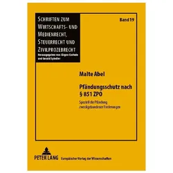 Pfändungsschutz nach § 851 ZPO, Fachbücher von Malte Abel