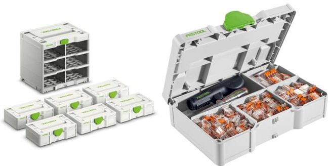 Set Festool Systainer³ Rack SYS3-RK/6 M 337-Set + Festool Wago Klemmen-Set SYS3 S 76-WAGO-Set