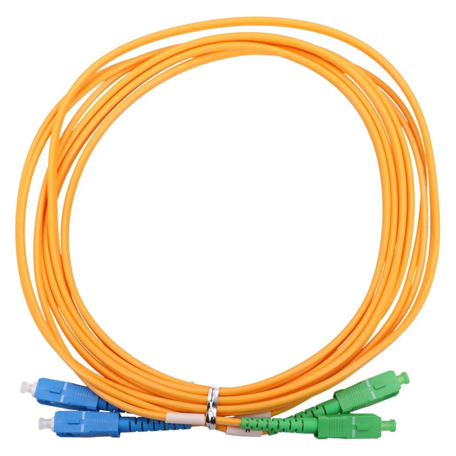Extralink SC/APC-SC/UPC | Patchcord | Jednomodowy, Duplex, G652D, 3mm, 3m (3 m) (EX.9281)
