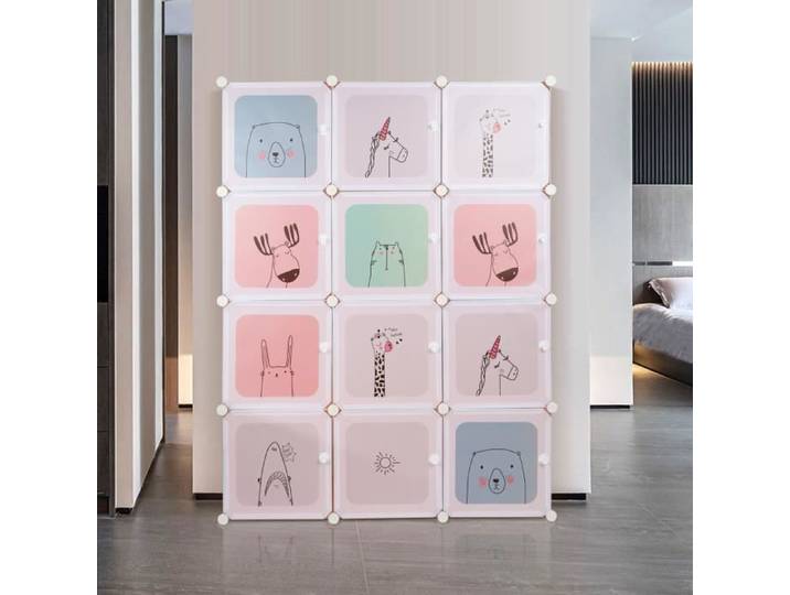 QIFAshma Armoire De Chambre Peut contenir une grande quantité de linge Construction simple et pratique