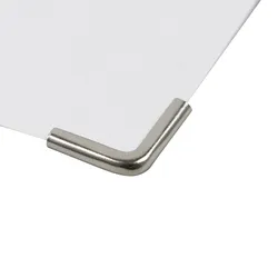 100 Buchecken, C 15, Schenkellänge 15 mm, vernickelt, 100 Stück, Metall, silber