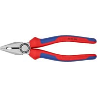 Kombizange 03 02 200 blau, gezahnte Greifflächen, Schneide mit Facette