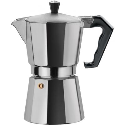 Espressokocher GNALI & ZANI "brasil", grau (aluminiumfarben), 9, Kaffeemaschinen, Aluminium, auch als Camping-Kocher geeignet, Made in Italy