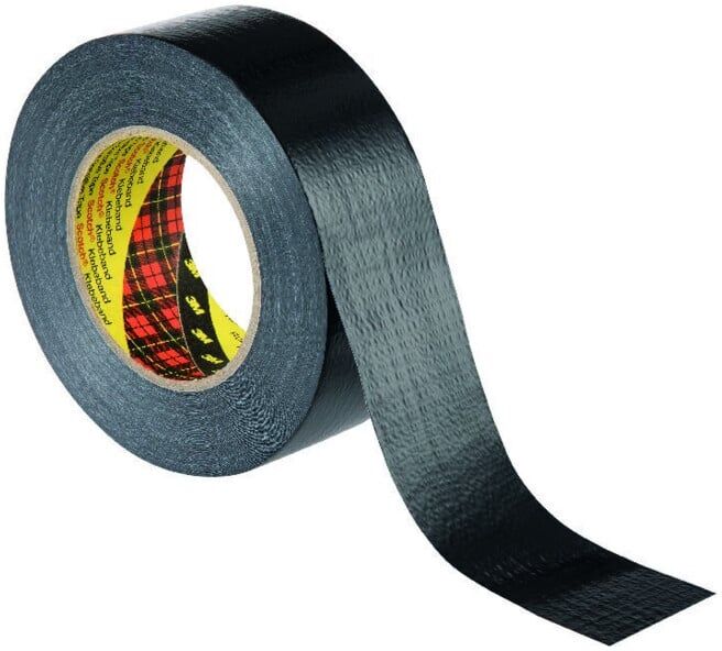 3M Formflexibles Ruban Adhésif Tissu Universel 2904 Noir, 48 mm x 50 m (7100098643)