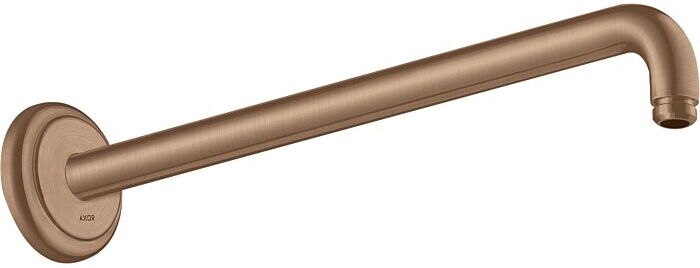 Hansgrohe Brausearm 27348310 389mm, 90Grad Winkel, Wandmontage, brushed red gold