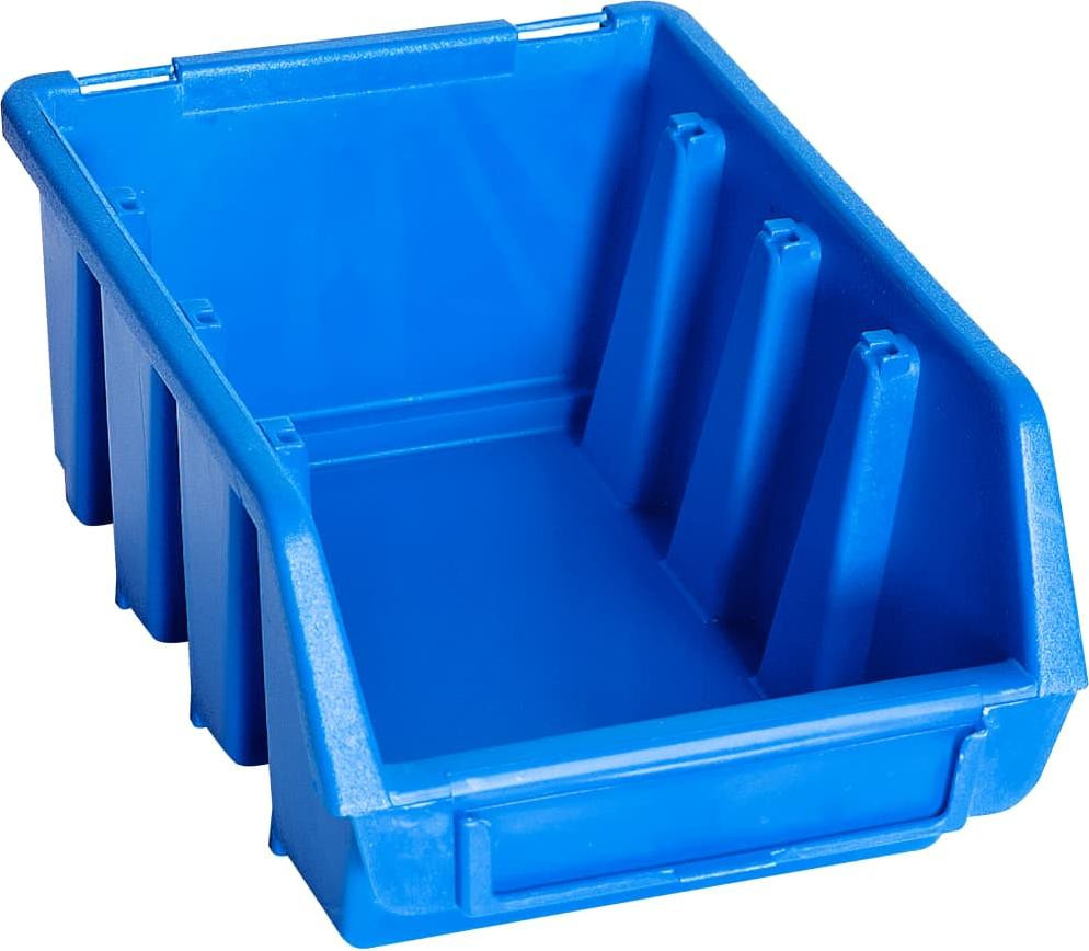 vidaXL Stapelboxen, 20 stuks, blauw, kunststof