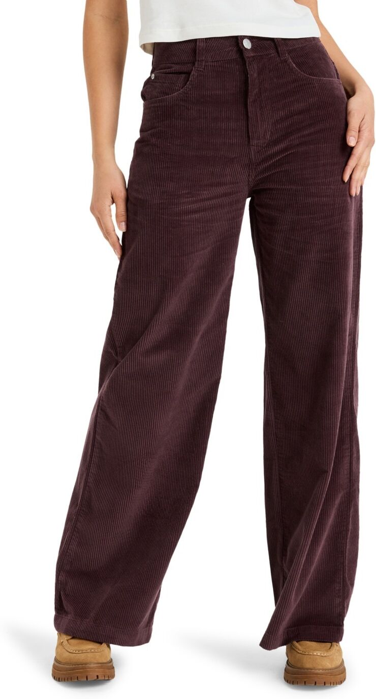 Outdoorhose ROXY "Surf On Cloud Cord", Damen, Gr. 26 (XS), Normalgrössen, huckleberry, Obermaterial: 100% Baumwolle., Hosen Outdoorhose huckleberry 26 (XS), Normalgrössen