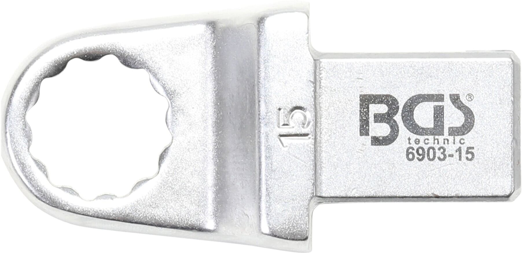 BGS Einsteck-Ringschlüssel 6903-15, 15 mm, Aufnahme 14 x 18 ; BGS technic)