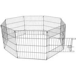 Trefl ren deur net zwart 150x60x60cm, Gehege