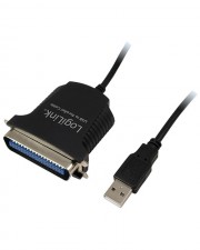 LogiLink Parallel-Adapter USB parallel 1,5 m schwarz (AU0003C)