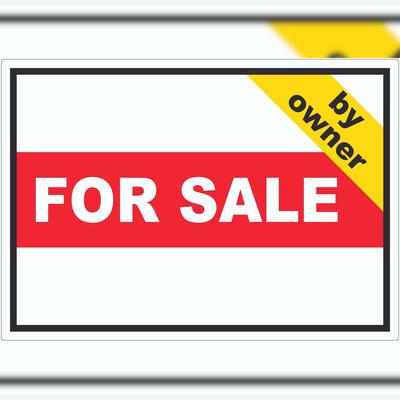 HB-Druck For Sale by owner Aufkleber mit Text Werbeaufkleber A2 (420x594mm)