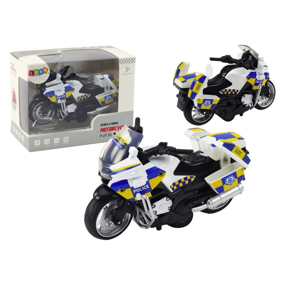 Lean Toys Polizeimotorrad mit Friktionsantrieb (58218679)