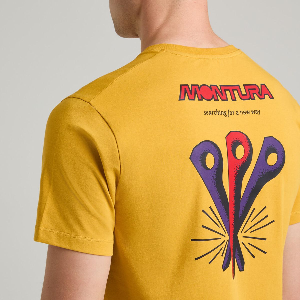 Montura Pitons T-shirt mustard (348) M MTGC03X-5290-348-M