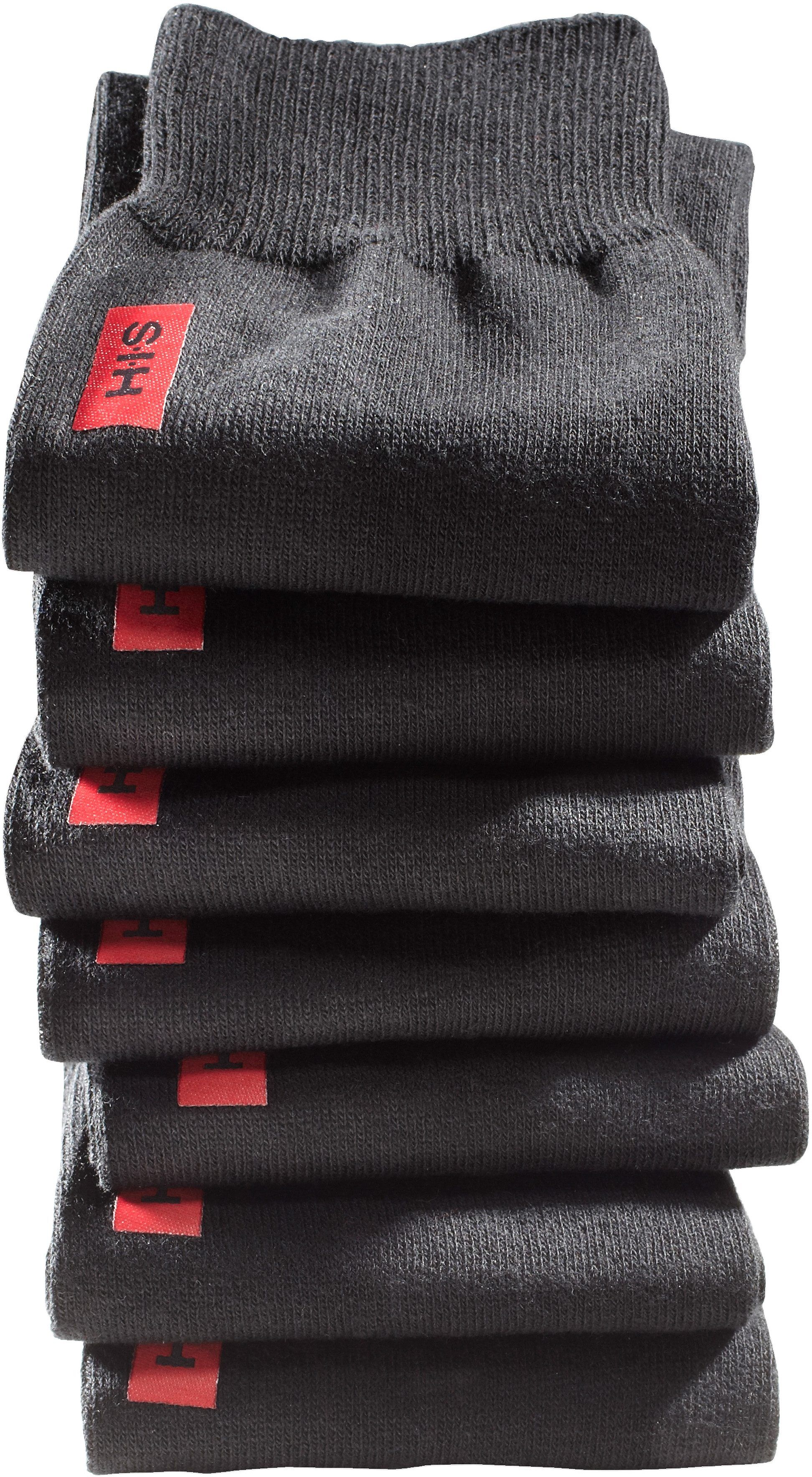 Basicsocken H.I.S "Herren Business Alltagssocken, Arbeit, Büro, Reisen", Herren, Gr. 39-42, schwarz, Baumwolle, Baumwollmischung, Elasthan, Polyamid, unifarben, elastisch, Socken Basicsocken, in angenehmer Baumwollqualität schwarz 39-42