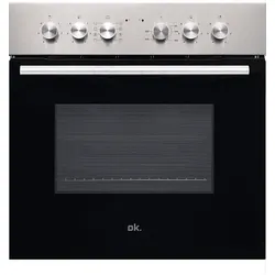 OK. OBC 2141 A, Einbaukochset (Elektrobackofen & Glaskeramikkochfeld) (Glas, 70 l)
