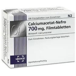 CALCIUMACETAT NEFRO 700 mg Filmtabletten 100 St