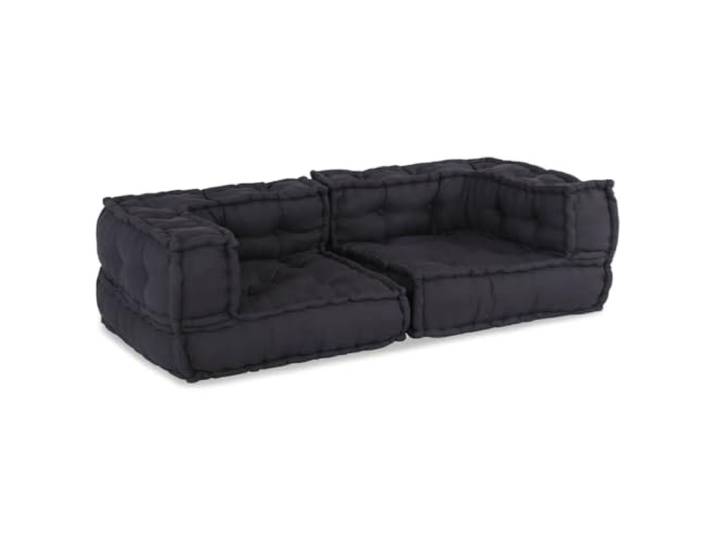 vidaXL 2-Sitzer-Modulsofa Anthrazit 140x70x36 cm Stoff