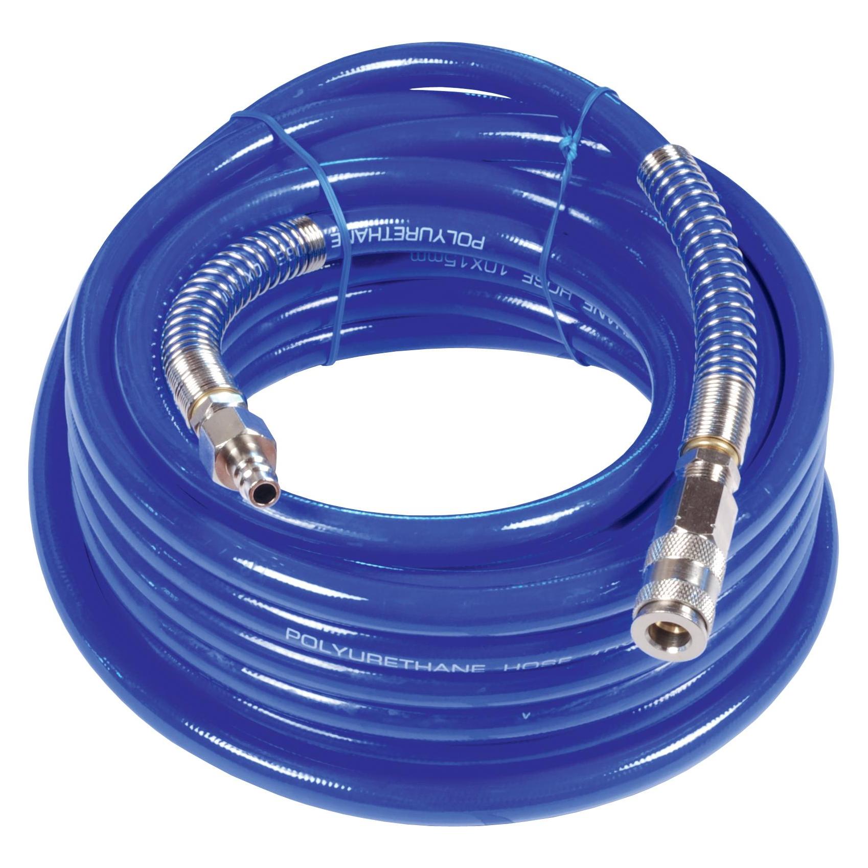 Elmag Druckluftschlauch Set PU 20m mit Kupplung und Tülle 8x12mm (42111)