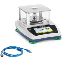 Steinberg, Feinwaage, Präzisionswaage 300 g / 0,001 g Feinwaage Grammwaage Windschutz Touch-LCD
