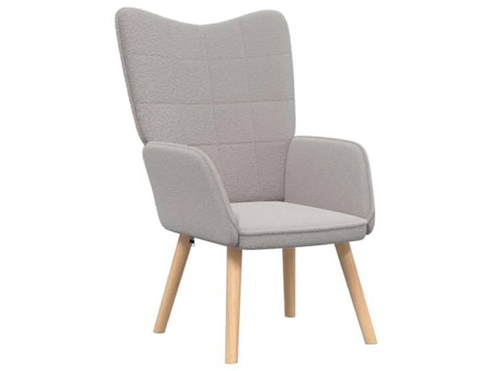 Heofavd Relaxsessel Hellgrau Ergonomischer Sessel Sherpa 62x67x95,5 cm