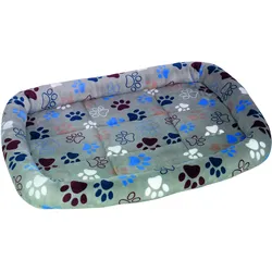 NOBBY Matte mit Rand oval Classic LISSI Matte mit Rand oval Classic LISSI hellgrau 88 x 68 x 8 cm