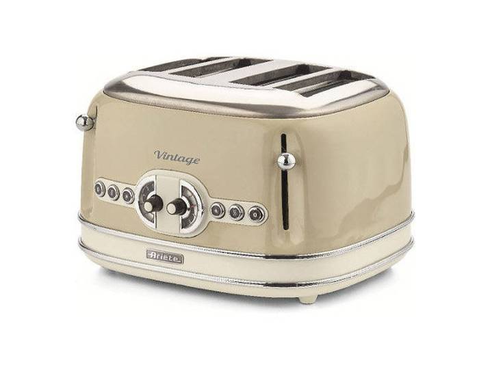 Grille-pains 4 fentes 1600w beige vintage - 156/1 - ariete