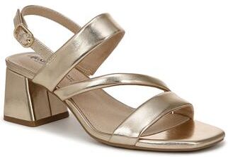 Women's Celia Dress Sandal by LifeStride in Gold (Size 7 M)