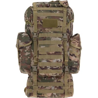 Rucksack BRANDIT "Brandit Accessoires Kampfrucksack Molle", Gr. onesize, grün (flecktarn), Polyester, Rucksäcke Rucksack