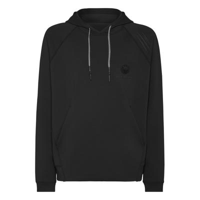 Sweatshirt PLEIN SPORT "Langarm-Sweatshirt", Herren, Gr. XXL, schwarz (02, schwarz), Obermaterial: 95% Polyester, 5% Elasthan, Sweatshirts Sweatshirt