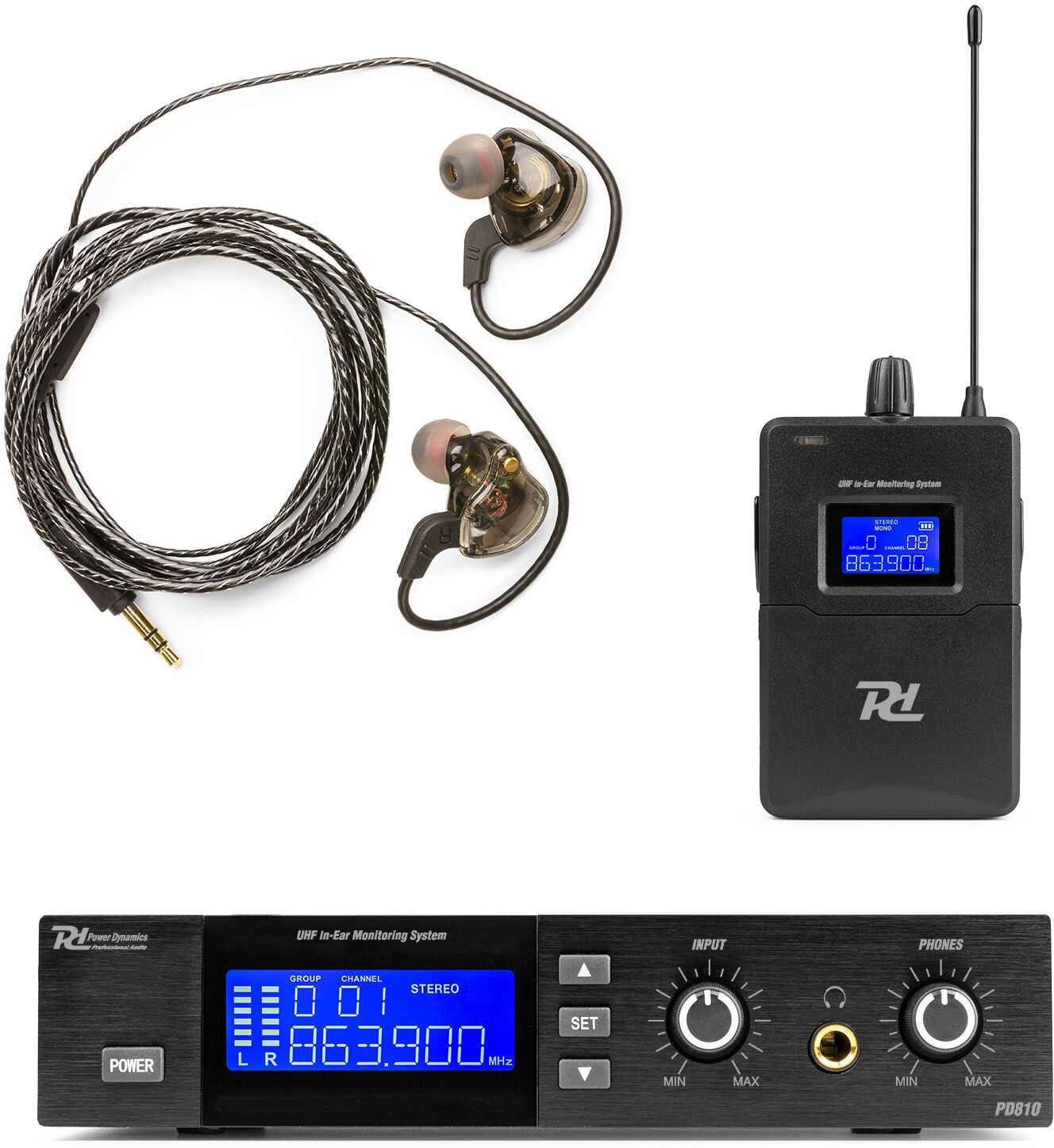 Power Dynamics Pd810 In-Ear-Monitor-System Uhf