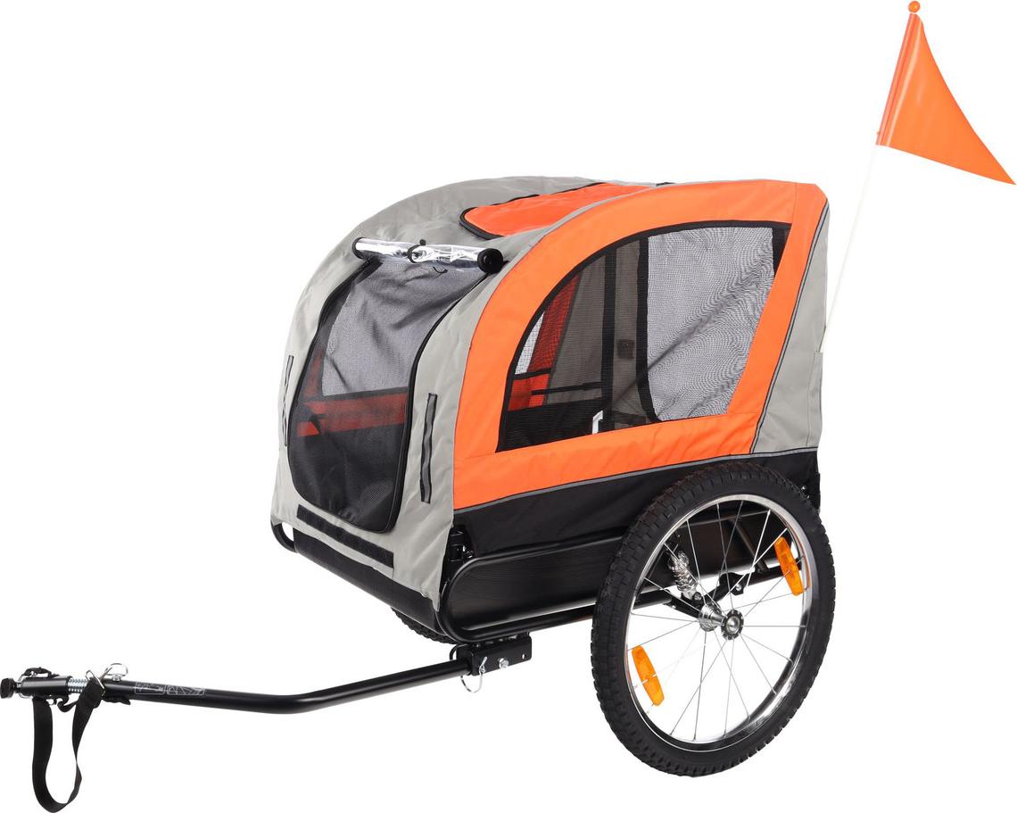 Flamingo Fahrradanhänger Jolene grau/orange