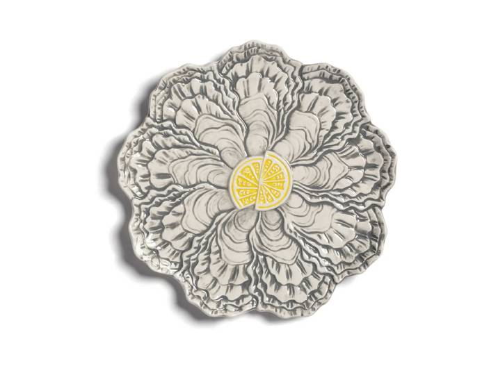 &klevering - Oyster Servierplatte Ø 23 cm, mehrfarbig