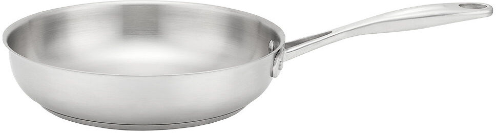 Stellar Profile Uncoated Stainless Steel Frying Pan Matte finish Brushed Steel 24cm
